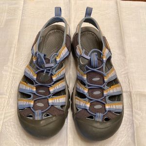 KEEN Women’s Sandal 8 /  Blue & Yellow Highlights